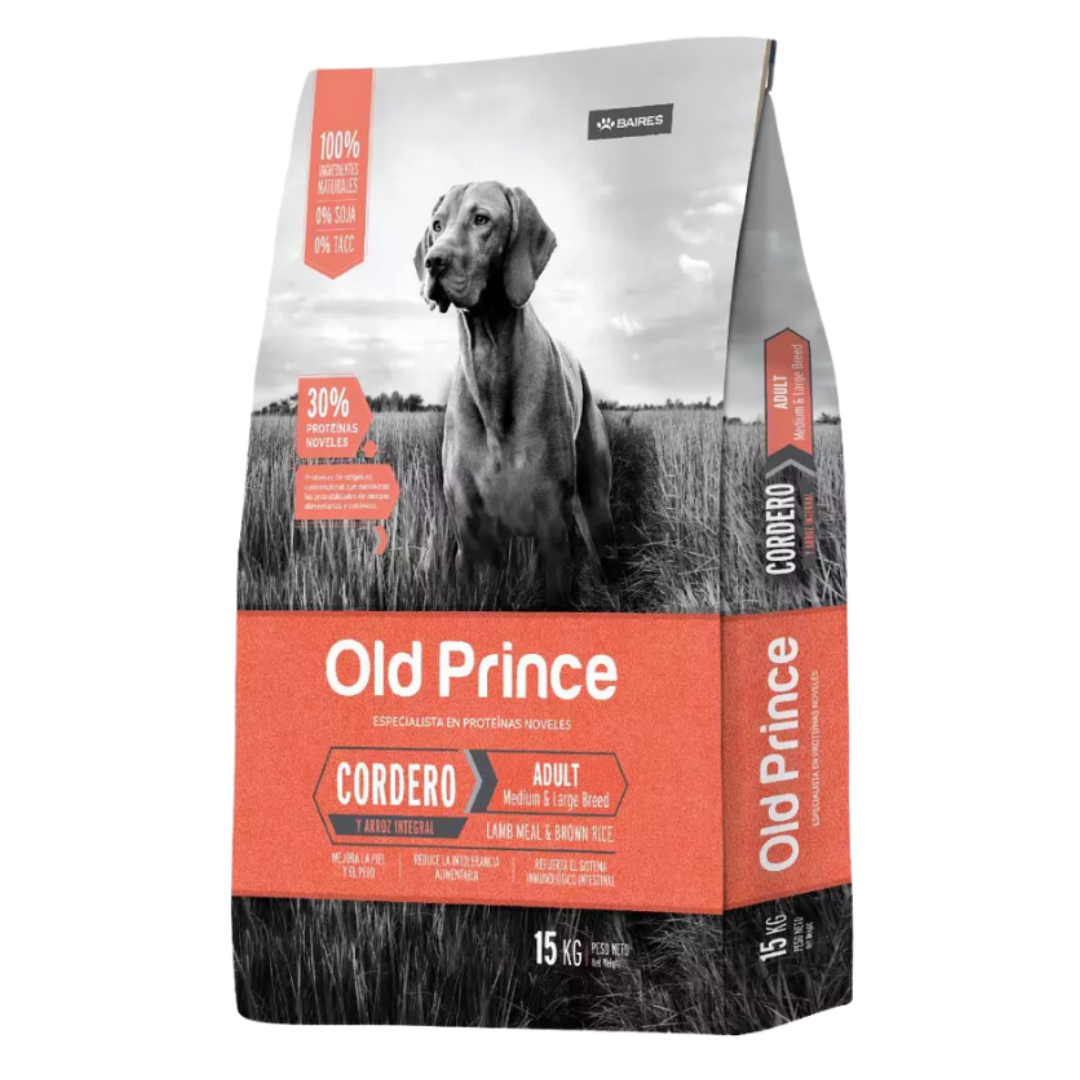OLD PRINCE ADULTO CORDERO MEDIUM & LARGE 15.0 KG