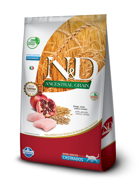 N&D ANCESTRAL GRAIN POLLO, GRANADA, AVENA Y CEBADA