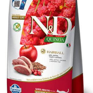 N&D QUINOA HAIRBALL FELINO 1.5kg