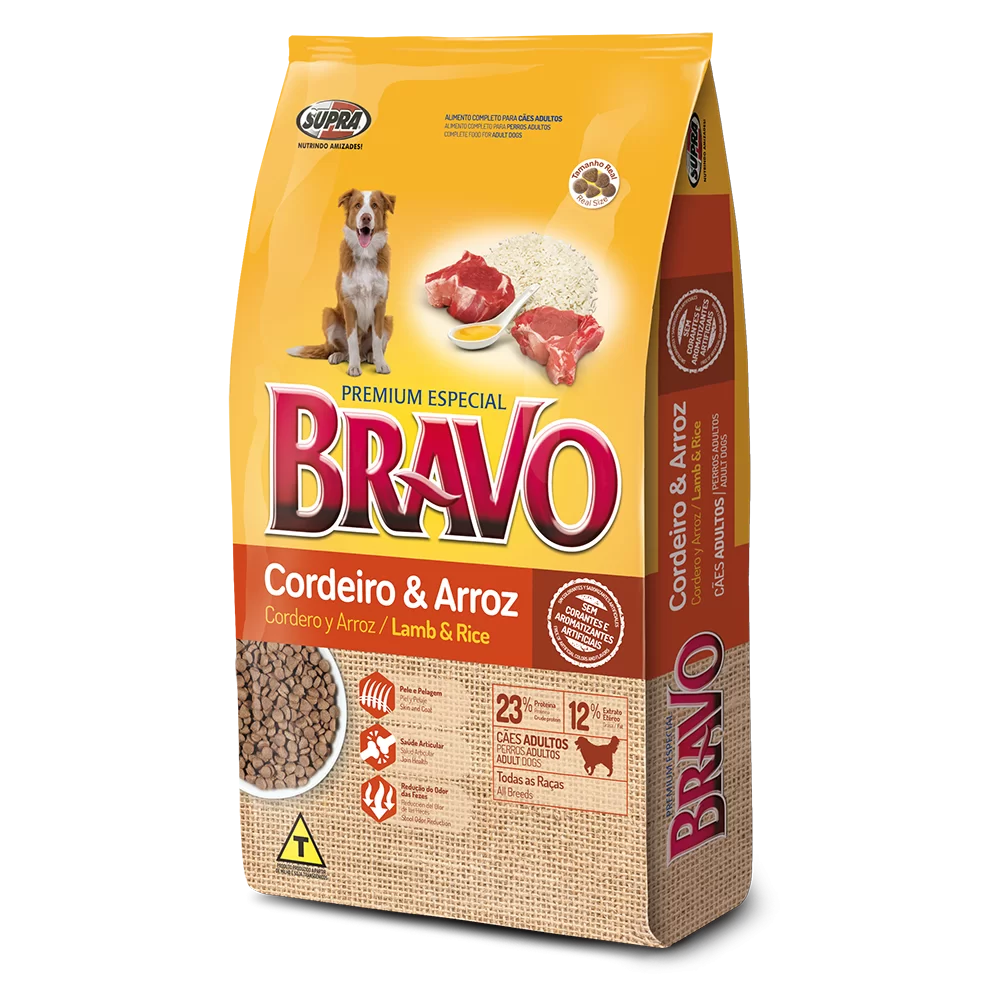 BRAVO CORDERO Y ARROZ 15kg