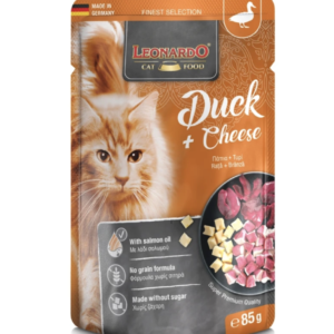LEONARDO DUCK & CHEESE ALIMENTO HÚMEDO SIN GRANO PARA GATOS