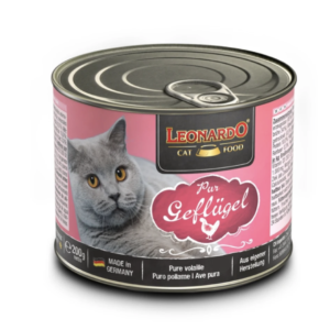 ALIMENTO HÚMEDO DE POLLO PARA GATOS ADULTOS | LEONARDO PURE POULTRY