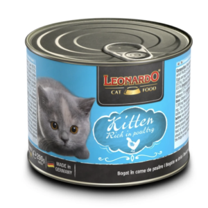 ALIMENTO HÚMEDO COMPLETO PARA GATITOS | LEONARDO KITTEN RICH IN POULTRY